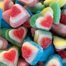 3D sugared hearts