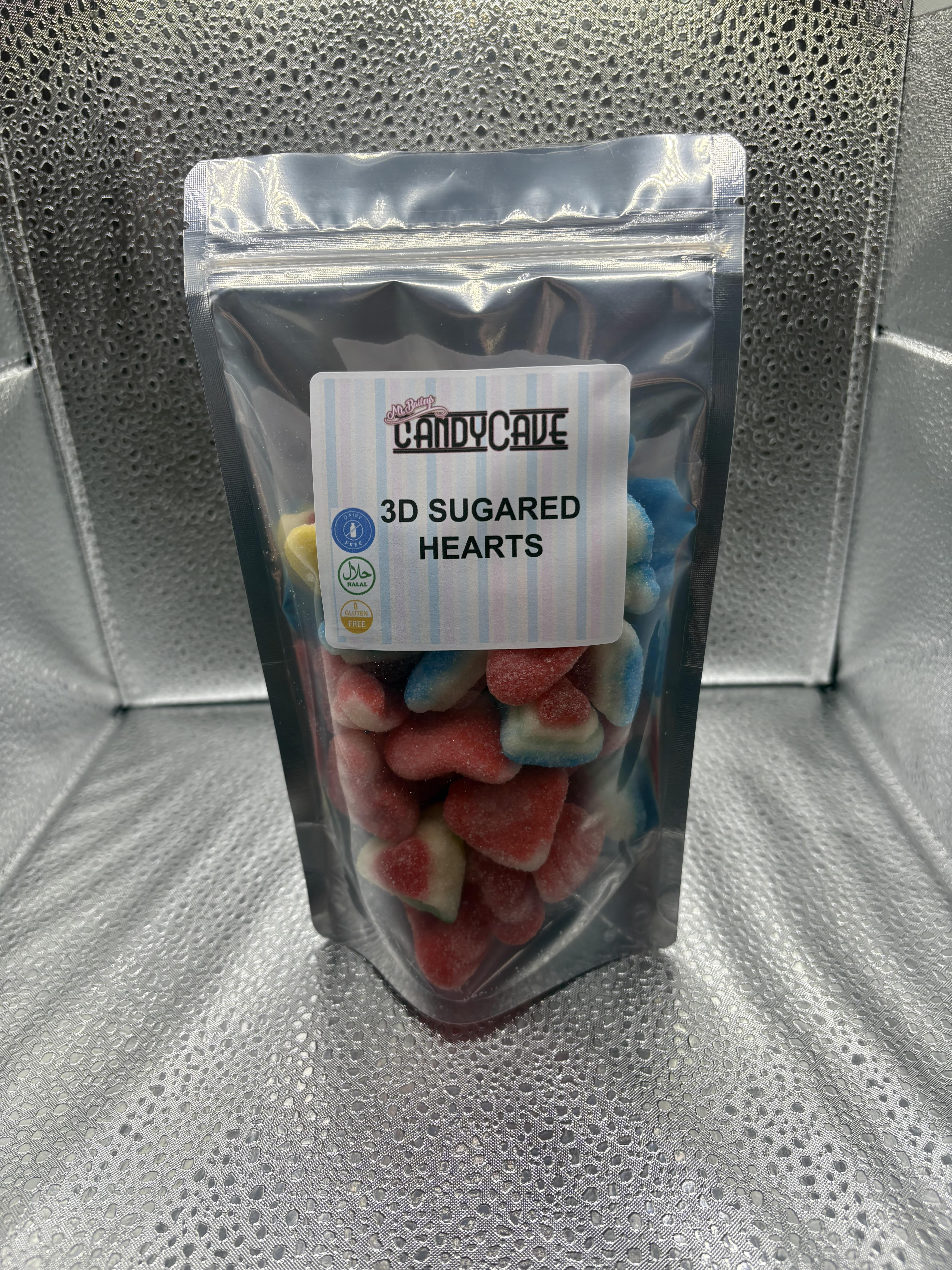 3D sugared hearts