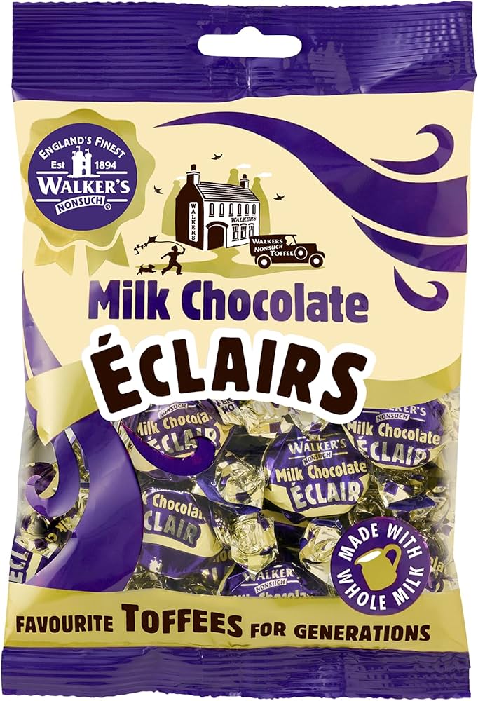 Milk chocolate eclairs