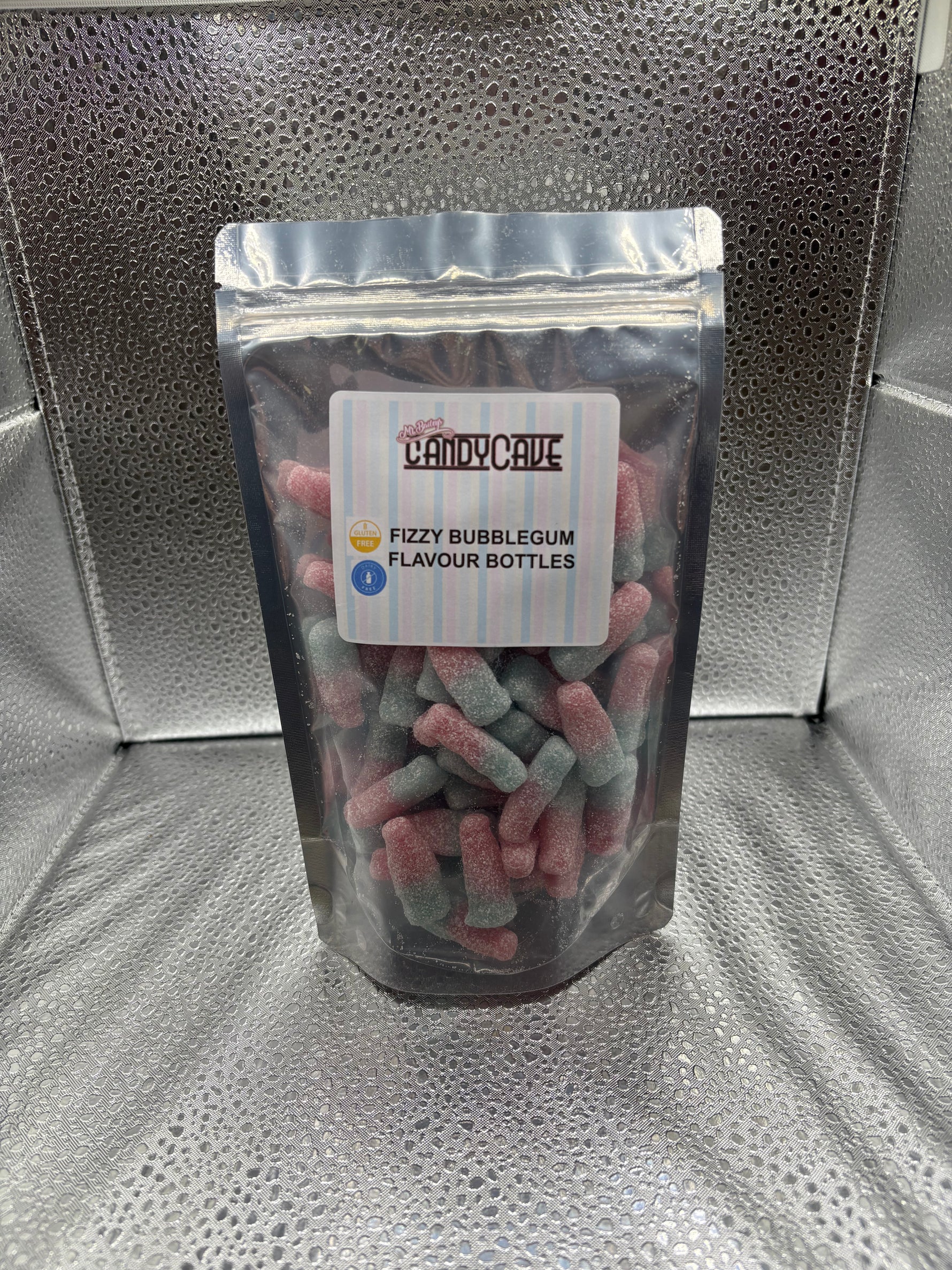 Fizzy bubblegum bottles