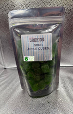 Sour apple cubes