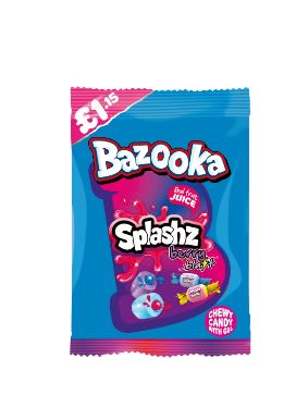 Bazooka Splashz Berry 
Blast