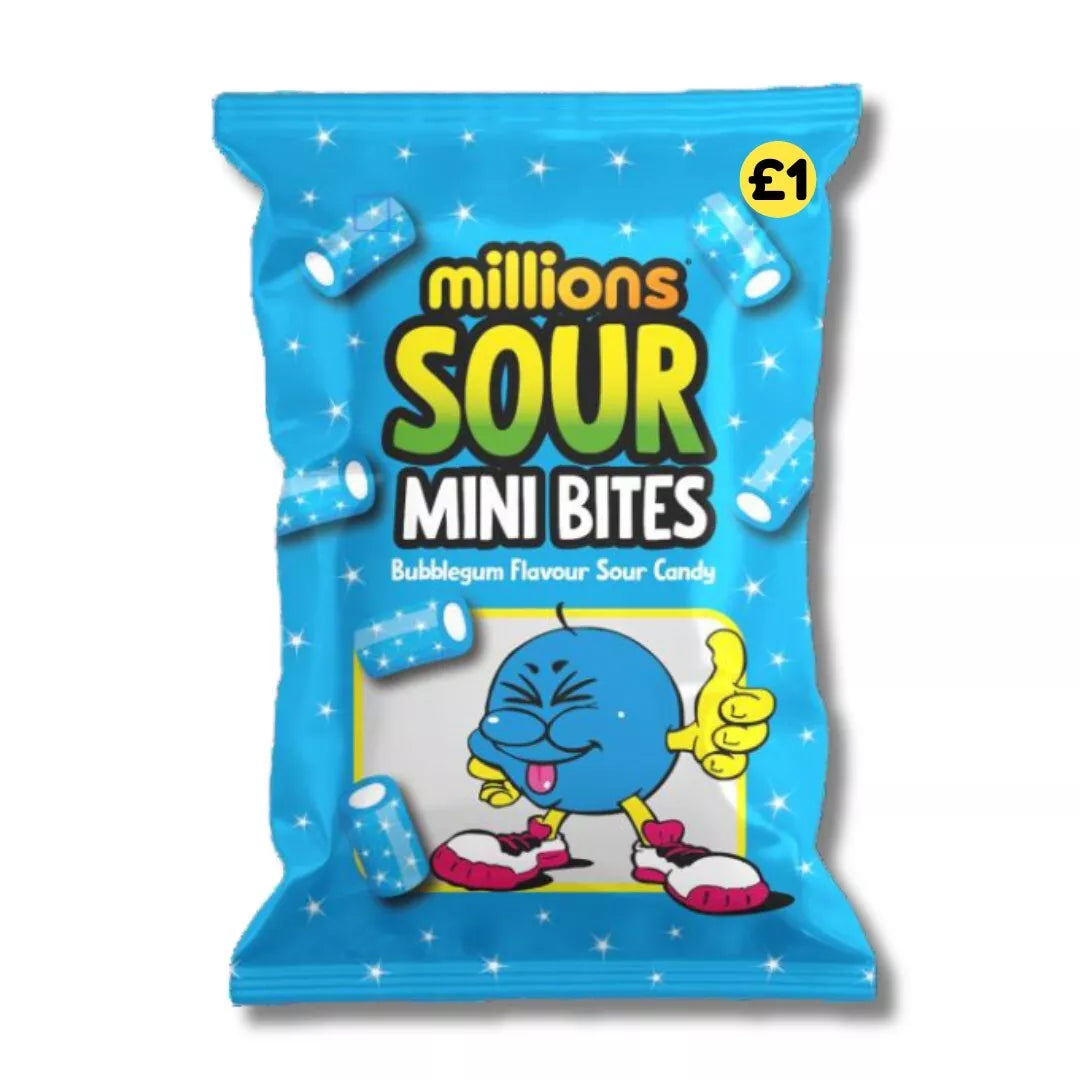 Millions sour bite bubblegum