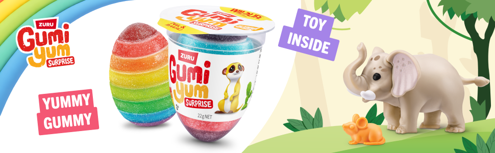 Gummie yummy suprise 
animals