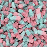 Fizzy bubblegum bottles