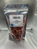 Fizzy strawberry bites