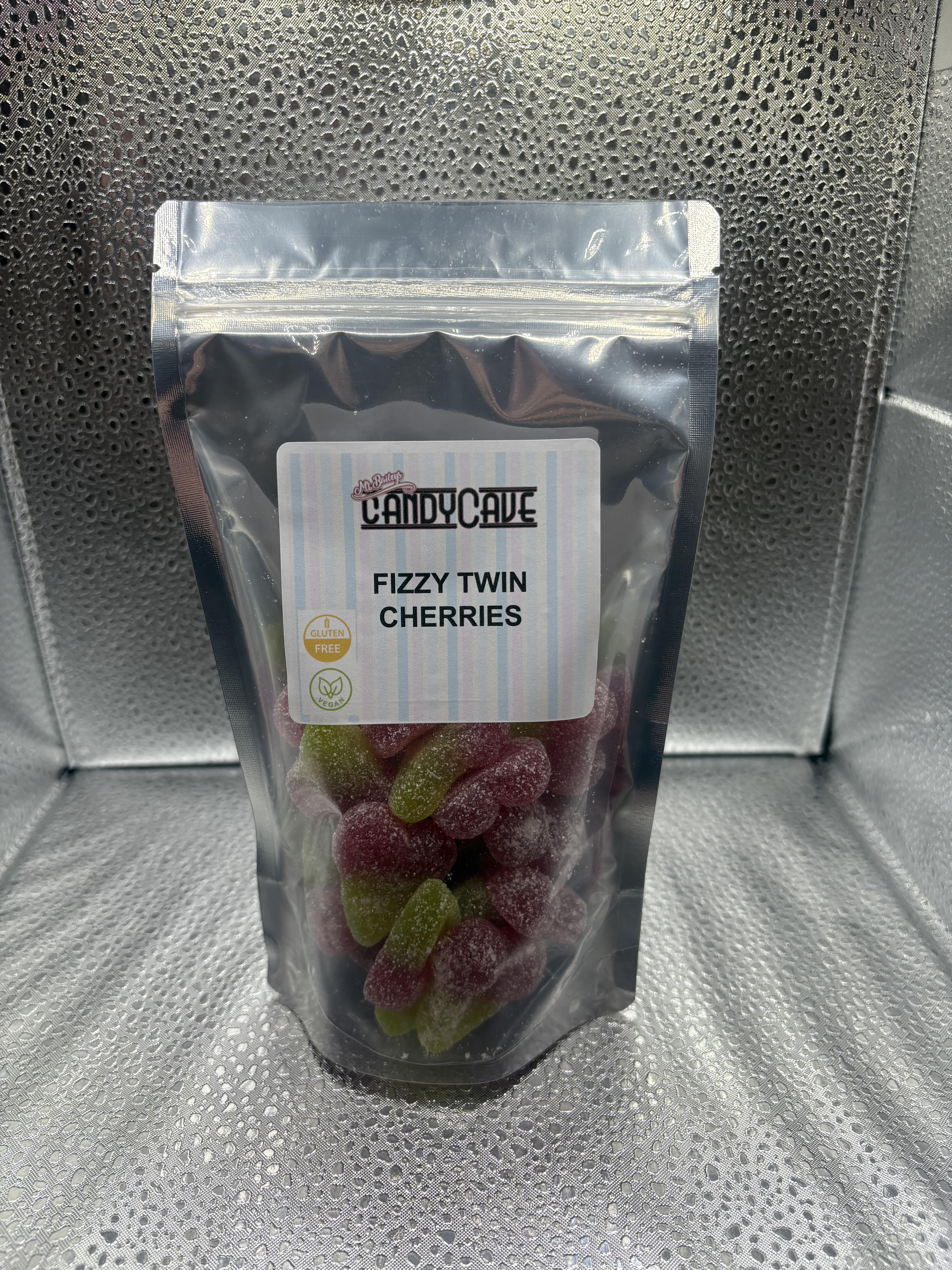 Fizzy twin cherries