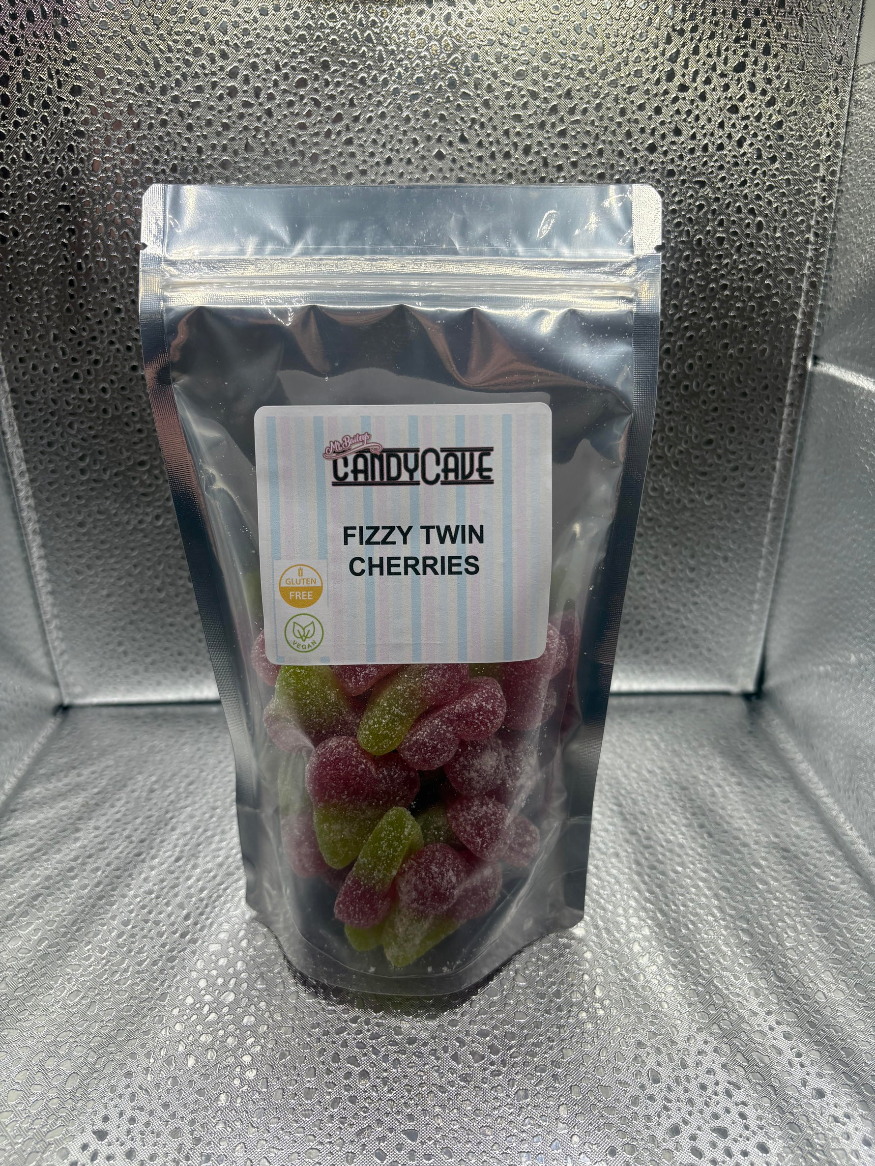 Fizzy twin cherries