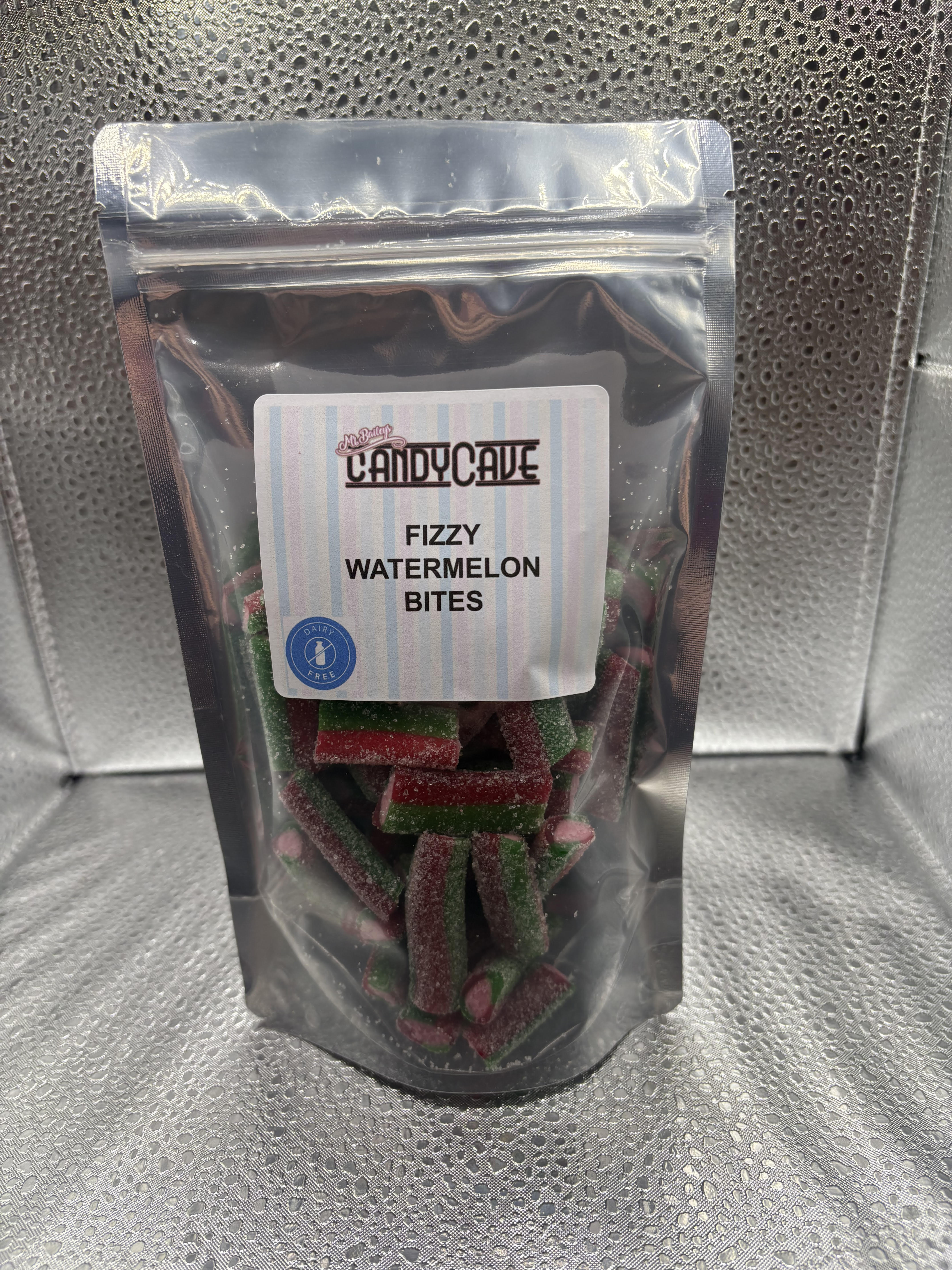 Fizzy watermelon bites