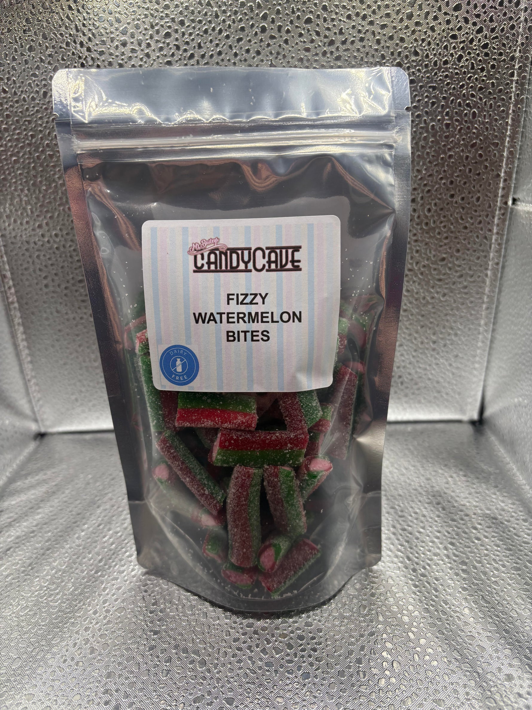 Fizzy watermelon bites