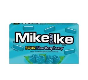 Mike 'n' ike sour blue 
raspberry