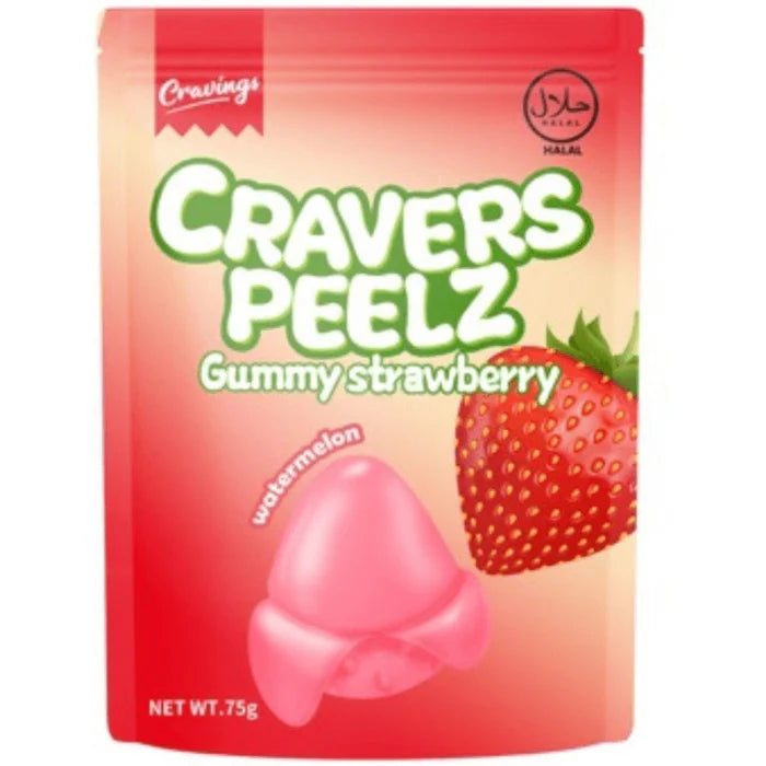 Cravers peelz gummy 
strawberry