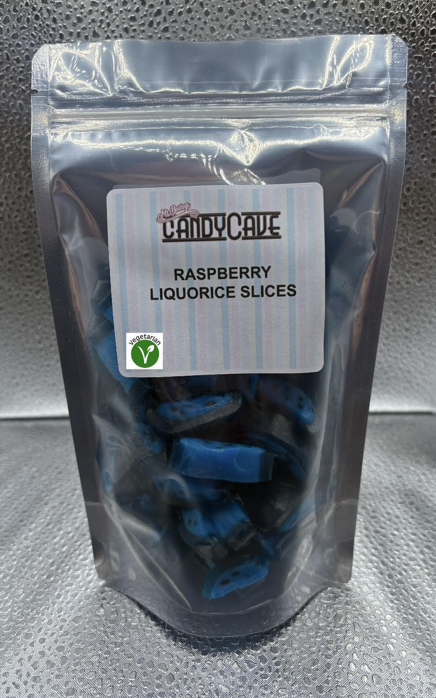 Raspberry liquorice slice