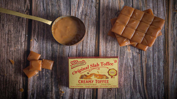 Creamy slab toffee