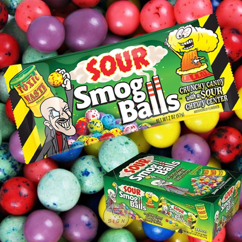 Toxic waste smog balls