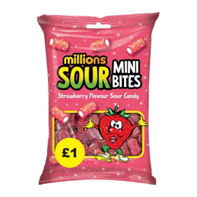 Millions sour bites strawberry