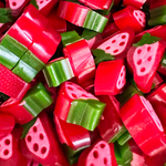 Strawberry liquorice slice