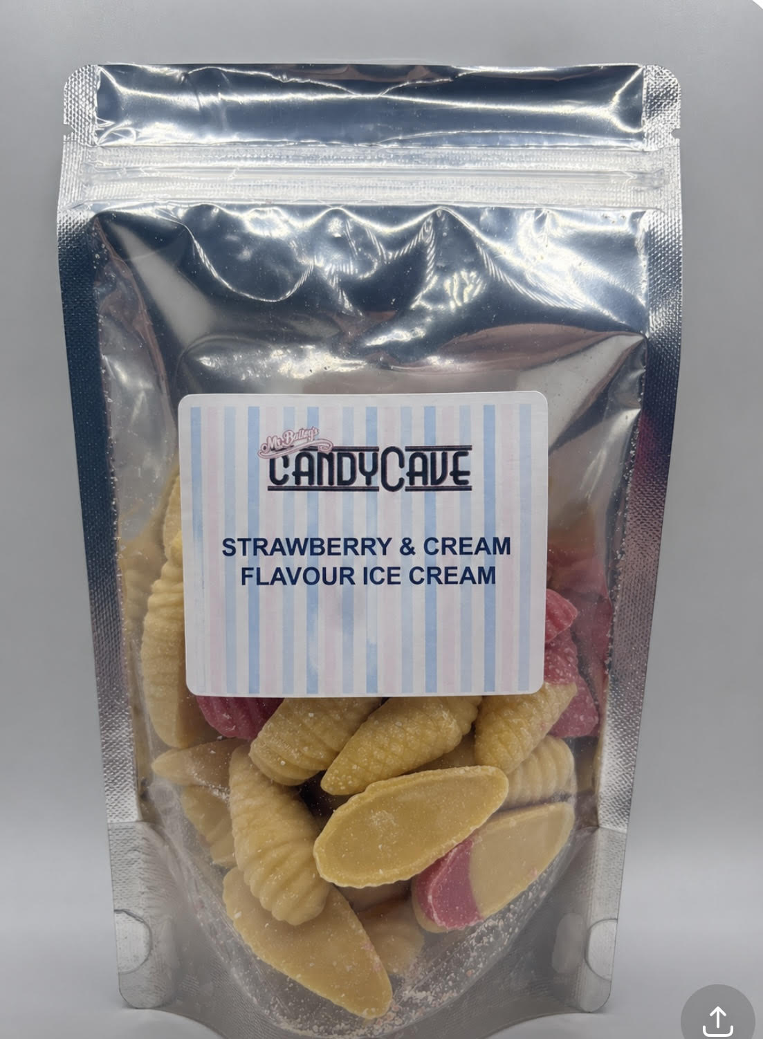 Strawberry and cream 
ice creams